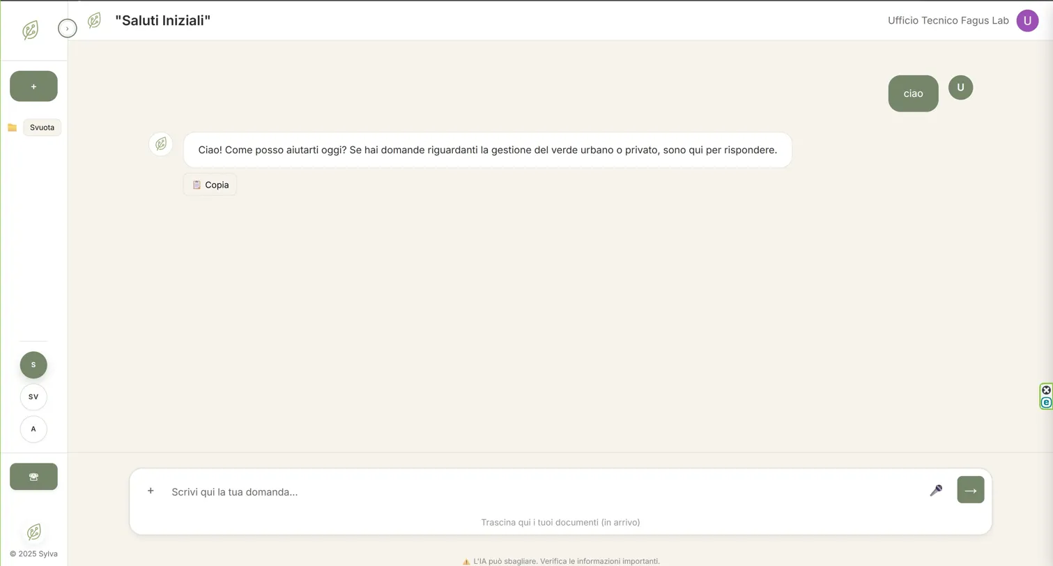 Sylva chat interface