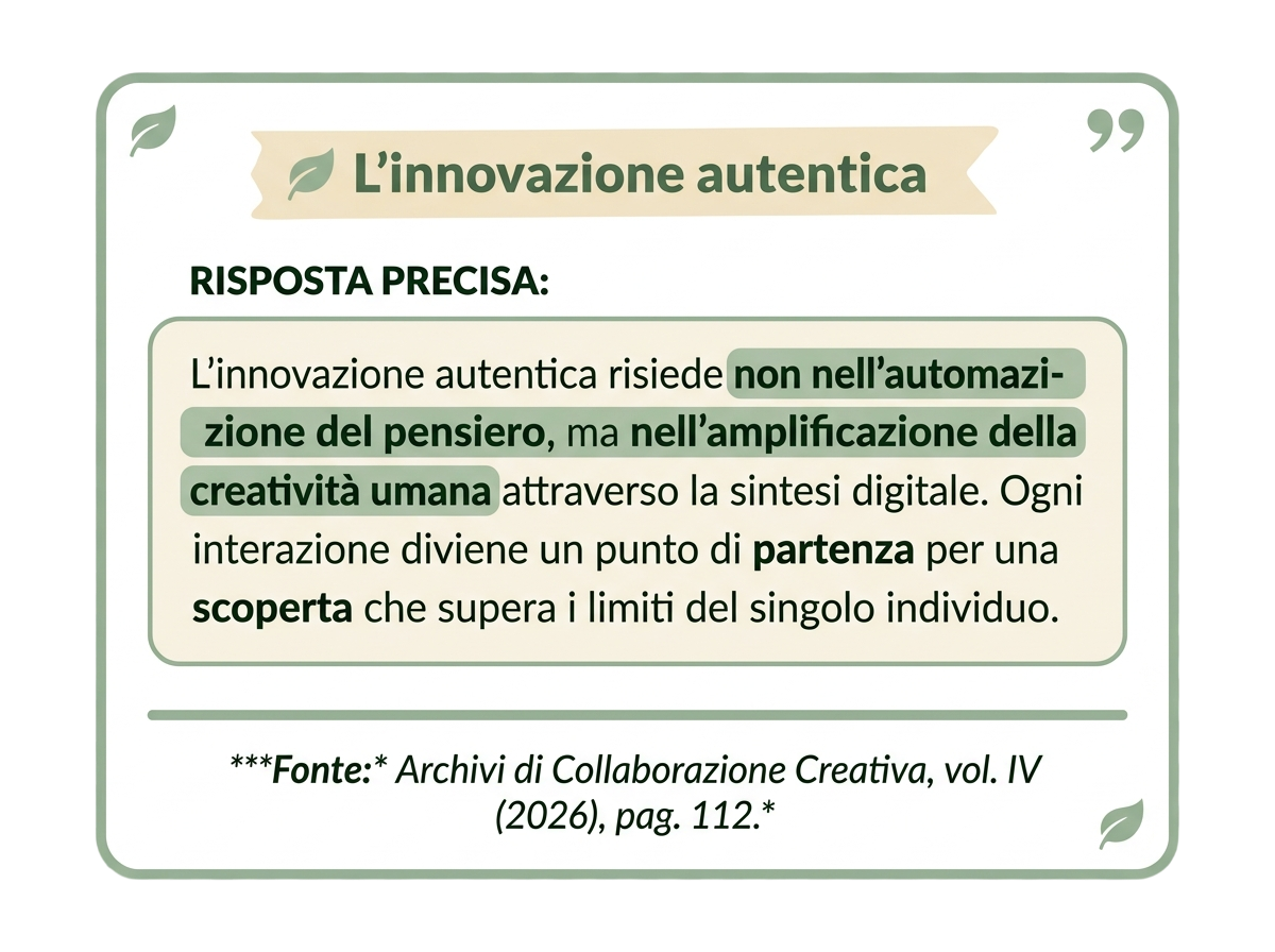 La risposta con fonte